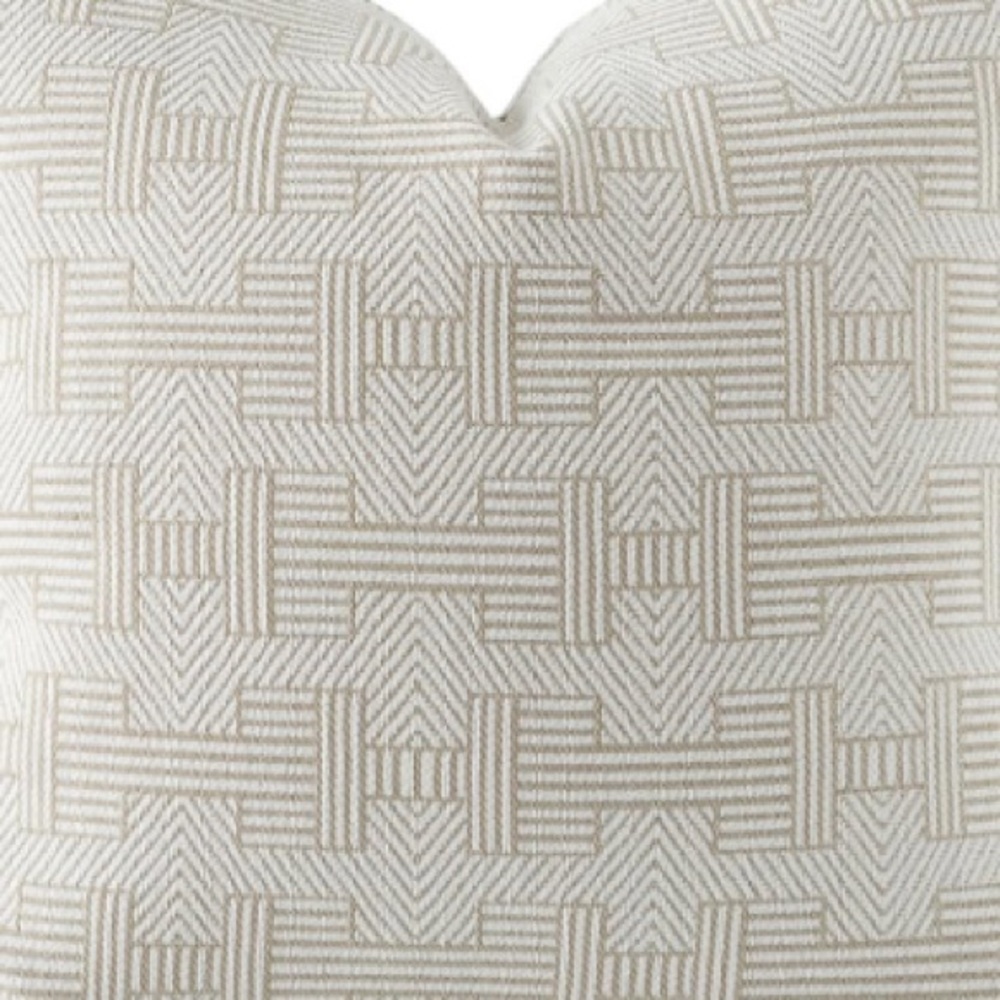 Croker Horse 20x20” Pillow Cover-EMMA BEIGE - Picture 2 of 7